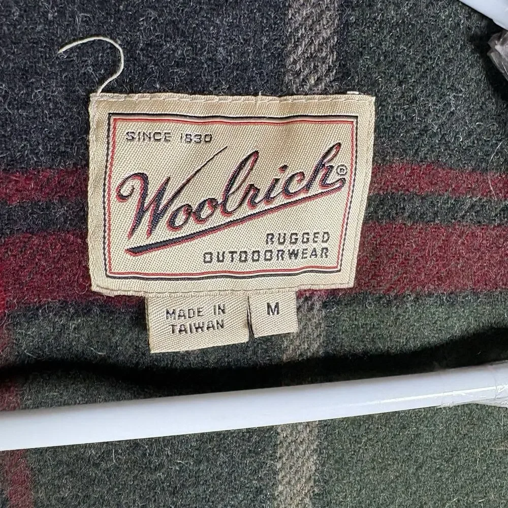 Vintage Woolrich Fieldstone Jacket Mens Medium Beige Wool Lined Field Coat READ